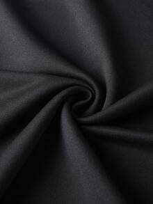 女士宽松休闲卡通小鸭印花连帽运动衫，百搭秋冬季长袖上衣 - 黑色 - 查看 6