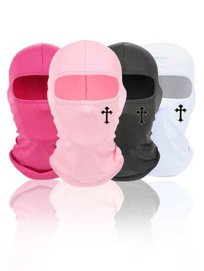 2pcs Unisex Balaclava Ski Mask, Suitable For Daily Use, Outdoor Travel Hiking Skiing