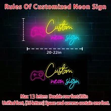 1pc Custom USB Neon Sign (Double Row), Christmas Gifts, Wedding Decor, Name Neon Sign, Led Neon Sign Personalized Gifts, Bedroom Decor, Home Decor USB Led Light, Birthday Gifts, Letters Light Decor, Halloween, Thanksgiving.