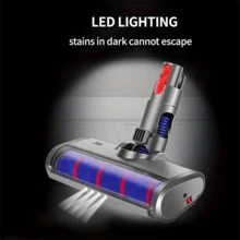 1PC E.LUO Floor Head Soft Roller Brush Fit For V7 V8 V10 V11 V15 Vacuum Cleaners Parts Rotatable - Blue Gray - View 3