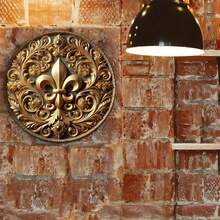 1 件铁制鸢尾花壁饰，金色百合优雅，防风雨派对装饰，预钻孔，方便上下左右悬挂，不同孔位随机发货 - 彩色 - 查看 6