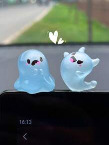 6 Stücke Auto Innenraum Dekoration Nachtlicht Geist Auto Mittelkonsole Rückspiegel Innenraum Dekoration - Einheitsgröße - Übersicht 7