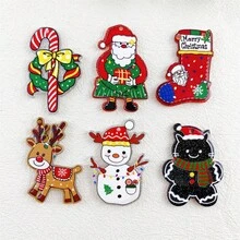 5 cái/6 cái/11 cái Acrylic in Ông già Noel, Người tuyết, Cây kẹo, Tuần lộc Bộ sản phẩm Giáng sinh DIY Mặt dây chuyền & Bùa trang trí để làm đồ trang sức - Nhiều màu - Xem 13