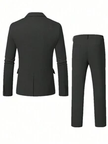 Conjunto casual de 3 piezas para hombre, que incluye chaqueta, pantalones y chaleco, versátil para primavera y otoño