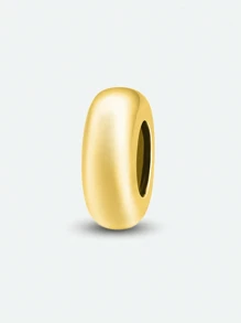 1 PC Christmas 925 Sterling Silver Simple Pattern Bead Pendant Diamond Set Pendant Charm Pendant Ball Suitable For Bracelets DIY Women's Jewelry,Affordable Back To School Jewelry,School Gear - Silver - View 13