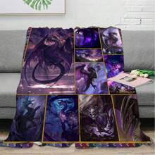 1 件龙毯，紫色法兰绒毯，舒适温暖的秋季毯，难忘时刻纪念毯，生日、圣诞节、家人和朋友的礼物，适用于卧室、办公室、床、沙发、扶手椅、午睡、露营、旅行 - 彩色 - 查看 5