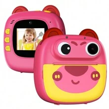 儿童即时相机、儿童玩具相机、儿童即时可打印相机、儿童相机、儿童即时可打印相机、多个有趣的相框和滤镜、三拼图游戏、生日、圣诞节、儿童节礼物（适合 3-12 岁男孩和女孩）、免费贴纸、彩色笔、纸张 - 多色 - 查看 17