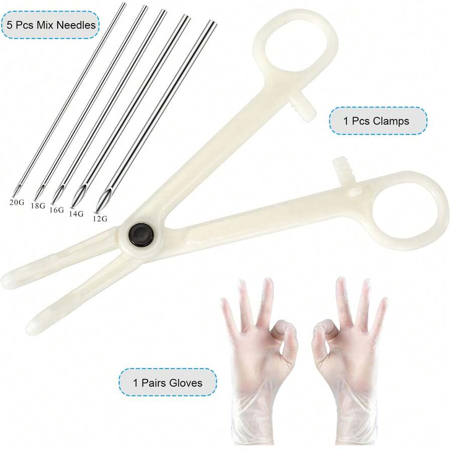 Mixed Piercing Needles Body Piercing Kit With Disposable Piercing