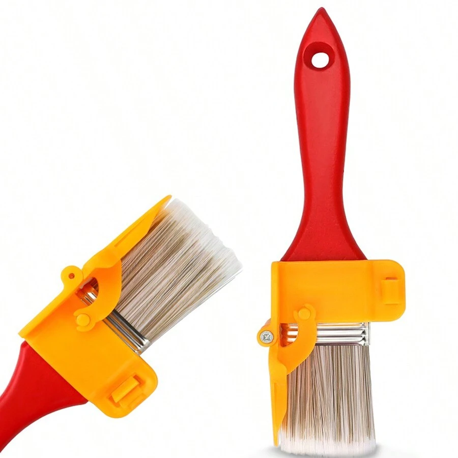 Bàn chải vệ sinh bụi xám nhà bếp, Bàn chải màu, Bàn chải góc sơn, Bàn chải vệ sinh góc, Bàn chải tường nội thất lông nhỏ - Đỏ - Xem 1