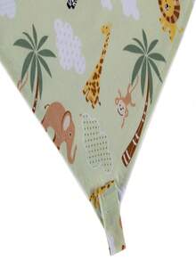 Pacifier Holder Blanket With Animals - màu xanh lá - Xem 3