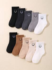 10 Pairs Soft Breathable Baby Sports Socks, Unisex Infant Toddler, Comfortable Stretchy, Suitable For 0-36 Months, All Seasons Indoor & Outdoor, Essential Newborn Gift Set - Multicolor - View 7