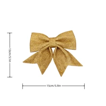 2pcs New Bow Decorations, Tree Bow Ornaments For Holiday Party Decor Birthday Home Decor Christmas Decorations Room Decor Christmas Winter Christmas Decorations Home Christmas Gifts Christmas Decor - Multicolor - View 4