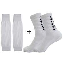 1set Football Leg Warmers With Anti-Slip Coating, Sports Leg Warmers And Sleeves, Compression Leg Sleeve For Football And Basketball, Running