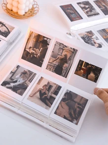 大容量透明相册 - 可收纳电影票、明星卡片和明信片。男女通用多卡位名片夹、卡片簿、大容量卡盒、名片整理器