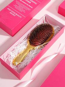Exquisite Hairbrush Gift Box2/3Pcs/Set,Gift Set Curl Fluffy Styling Comb,Straightener Comb,Paddle Brush,Bristle Brush,V-Shaped Straight Comb,Neem Wood Comb,Curly Hair Brush,Detangler Brush Wet,Detangler Hairbrush Set,Mist Spray Bottle For Mother'S Day, Valentine'S Day, Birthday, Party Gift, And All Kinds Of Holiday Celebration,Hair Comb Set Gift Box Valentine's Day Gift For Girlfriend - Multicolor - View 9