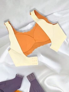 Plain Top With Removable Pad Comfort 5D Model Feminine Without Lace Ultra Modern Discreet Elegant Stylish Fresh Sensual Daily Use Light Fabric Intimate Piece Lifts Breasts Sexy Sex Soft Premium Support - 彩色 - 查看 7