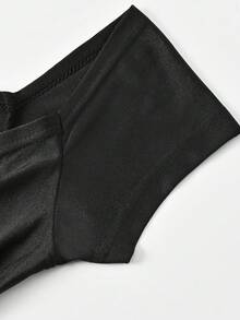 Europe And The United States Summer Fashion Women Back To School Slim-Fit Package Hip Deep V-Neck Dress All Country Concert Outfit Wedding Guest Dress Women Dinner Wedding Sexy Split Spring Short-Sleeved Ladies Medium Long Cocktail Party Heavy Evening Dress - Black - View 8