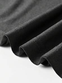 Europe And The United States Summer Fashion Women Back To School Slim-Fit Package Hip Deep V-Neck Dress All Country Concert Outfit Wedding Guest Dress Women Dinner Wedding Sexy Split Spring Short-Sleeved Ladies Medium Long Cocktail Party Heavy Evening Dress - Black - View 11