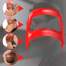 1 Set de herramientas para el cuidado de la barba, herramienta de recorte y moldeado de barba, set de 4 herramientas guía para el afeitado, el peinado y el moldeado de la barba, el bigote y la perilla (para Halloween, fiestas de disfraces, festivales, juegos de rol, disfraz y dulce o truco)