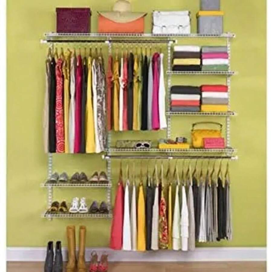 Configurations Deluxe Custom Closet Kit, 36 Ft. Adjustable Metal Wire