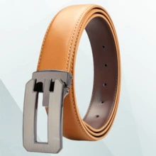 Thắt lưng nam, Khóa cài, Thắt lưng da bò thường ngày thời trang nam cổ điển, Thắt lưng quần jean đơn giản và thường ngày, Thắt lưng da bò hai lớp, Thắt lưng đục lỗ Quà tặng ngày lễ tình nhân và trang phục hàng ngày - A - Xem 13