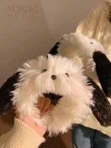 1 băng đô tai nhung dễ thương, kẹp tóc mềm mại cho bé gái Phụ kiện tóc - Nhiều màu - Xem 5