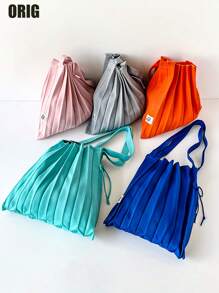 Borsa shopping minimalista da donna con grande capacità, borsa tote grande capiente per lavoro, viaggio e scuola, borsa a spalla - Multicolore - Visualizzare 5