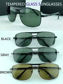 1 chiếc kính thời trang phi công, trưởng thành và quyến rũ - Nhiều màu - Xem 6