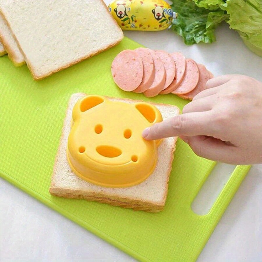 3pcs/Set Food Cutter Tool Plastic Bread Knife With Mini Cartoon