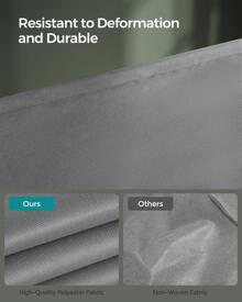 SONGMICS Shoe Rack, 3 Tier Shoe Organizer, Fabric Shoe Shelf Storage With 4 Hooks, Holds Up To 18 Pairs Of Shoes, Height-Adjustable Shoe Rack For Entryway, Hallway, Closet, Easy Assembly, - Xám - Xem 7