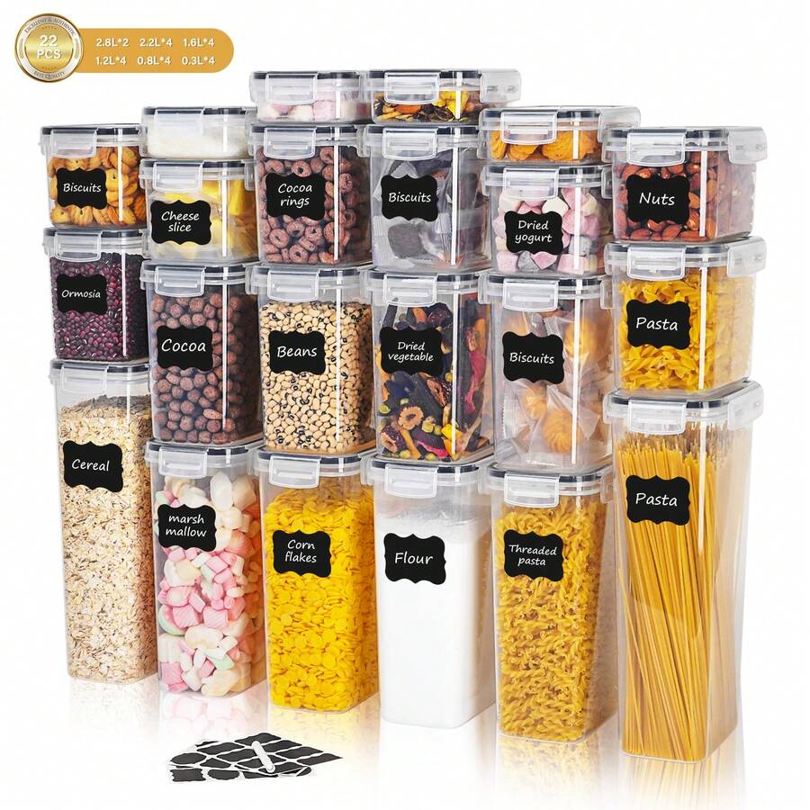 12/22 Packs Airtight Food Storage Containers Set With Lids, BPA Free