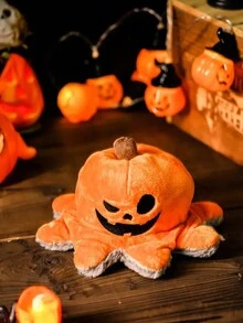 Đồ chơi nhồi bông hình bí ngô Halloween cho chó - Bạch tuộc cướp biển có thể đảo ngược, phù hợp với chó nhỏ, vừa và lớn, không cần pin - Nhiều màu - Xem 5
