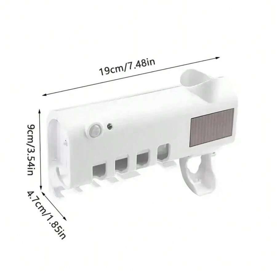 Wall Mounted Intelligent Toothbrush Sterilizer, UV Free, Solar Powered