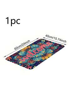 1PC/2PCS Thảm nhà bếp Farmhouse Memory Sponge, In họa tiết hoa cổ điển, Trang trí, Chào mừng, Thảm cửa ra vào chống trượt, Thảm sàn phòng ngủ phòng tắm nhà bếp, Trang trí nhà cửa, Thích hợp cho mọi mùa - Hồng - Xem 15