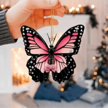 亚克力蝴蝶与设计汽车吊坠、圣诞树饰品、钥匙扣配件、蝴蝶节小礼物 - 蝴蝶A10款 - 查看 4