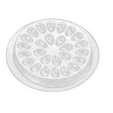 Plastic Flower Eyelash Extension Glue Holder 10 Pcs - 無色 - 查看 3