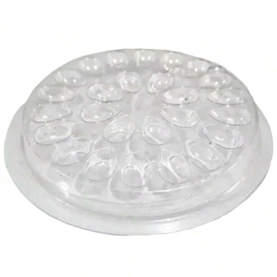 Plastic Flower Eyelash Extension Glue Holder 10 Pcs - 無色 - 查看 1