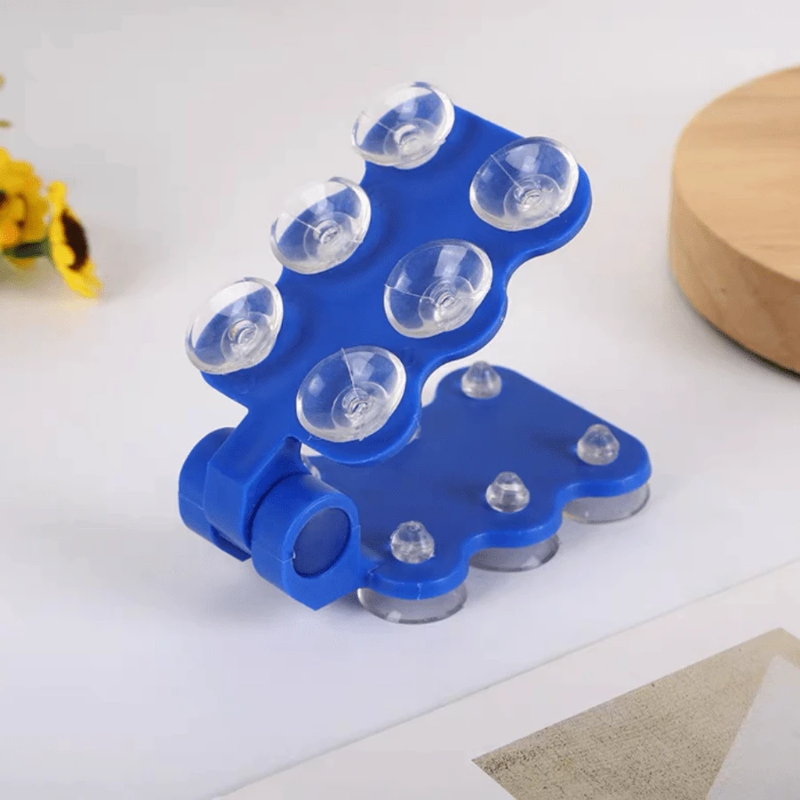 360 Degree Universal Adjustable Multi-Angle Suction Cup Cell Phone Holder - Màu xanh lam - Xem 1