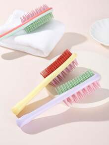 1Pc 3 Màu Mới Cán Dài Hai Trong Một Lược Hai Mặt Đệm Khí Hai Mặt Lược Đặc Biệt Cho Bé Gái Lược Gội Đầu Gia Đình Lược Làm Sạch Đầu Lược Massage Trị Liệu Tóc Artifact Lược Gội Đầu Massage Mềm Mại Và Thoải Mái - Nhiều màu - Xem 10