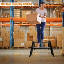 Ntiibcuy Step Stool Foldable, Step Ladder Folding, RV Steps With Non Slip Feets, Max Load Capacity 660lbs Hot Tub Steps For Home, Travel Trailer, Camper, Mobile Home, Spa, And Porch - 黑色 - 查看 5