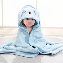 1 pièce Serviette de bain à capuche avec motif animal visage, unisexe. Serviette de bain à capuche unique pour nouveau-né avec design animal. Super doux peignoir de bain à capuche en polaire pour bébé. Serviette à capuche quatre-saisons pour tout-petit