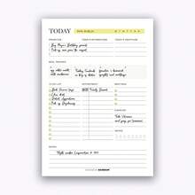 1 tờ giấy kế hoạch xé rời dùng hàng ngày cho học sinh, 50 tờ giấy dày 100g có keo dán đôi, sổ tay 9 x 6 inch, sổ tay quản lý thời gian ghi nhớ sổ thời gian biểu kế hoạch hàng ngày, đồ dùng văn phòng, đồ dùng học tập - miếng đệm đầu - Xem 7