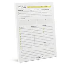 1 tờ giấy kế hoạch xé rời dùng hàng ngày cho học sinh, 50 tờ giấy dày 100g có keo dán đôi, sổ tay 9 x 6 inch, sổ tay quản lý thời gian ghi nhớ sổ thời gian biểu kế hoạch hàng ngày, đồ dùng văn phòng, đồ dùng học tập - miếng đệm đầu - Xem 5