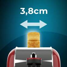 Cecotec Toastin`time 850 Rode Lange Ctec verticale broodrooster - ✅Levering binnen 3-5 dagen
