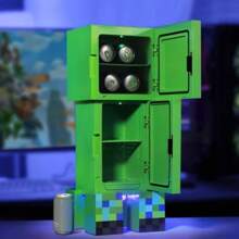Minecraft Charged Creeper Figural Mini Fridge - White - View 4