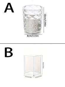 Hộp đựng cọ trang điểm bằng acrylic trong suốt dùng để trang trí để bàn, tủ đựng đồ phòng tắm hoàn hảo, quà tặng lý tưởng cho phụ nữ, quà tặng ngày lễ tình nhân, quà tặng giáng sinh, quà tặng halloween, quà tặng năm mới, cho bãi biển ngày lễ, bộ sưu tập phòng tắm, bộ sưu tập phòng ngủ, dung tích lớn - Nhiều màu - Xem 7