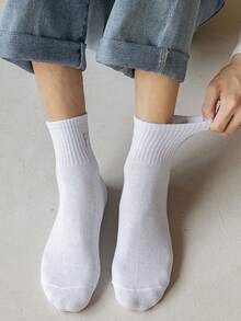 6 đôi tất thể thao nam, tất cổ ngắn thấm hút mồ hôi khi chơi bóng rổ, tất thể thao màu trắng thời trang cho mùa thu đông - Nhiều màu - Xem 5