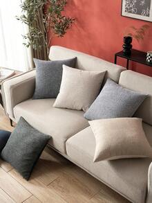 Một mảnh, Vỏ gối bằng vải nỉ mềm màu xám xanh lá cây, lót vải nhiệt (Không bao gồm lõi gối), Vỏ gối lông cừu mềm mại màu trung tính, Vỏ gối bằng vải nhung mềm mại và thoải mái, Thích hợp để trang trí ghế sofa, phòng ngủ và giường, Phù hợp cho mọi mùa - Xem 11