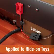 1set Power Wheels Battery Adapter 18V For Milwaukee Battery Adapter With 12AWG Wire Harness Connector Compatible With Fisher-Price 12 Volt Power Wheels,Tool Accessories - Red - View 6