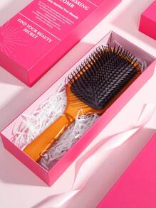 Exquisite Hairbrush Gift Box2/3Pcs/Set,Gift Set Curl Fluffy Styling Comb,Straightener Comb,Paddle Brush,Bristle Brush,V-Shaped Straight Comb,Neem Wood Comb,Curly Hair Brush,Detangler Brush Wet,Detangler Hairbrush Set,Mist Spray Bottle For Mother'S Day, Valentine'S Day, Birthday, Party Gift, And All Kinds Of Holiday Celebration,Hair Comb Set Gift Box Valentine's Day Gift For Girlfriend - Multicolor - View 15